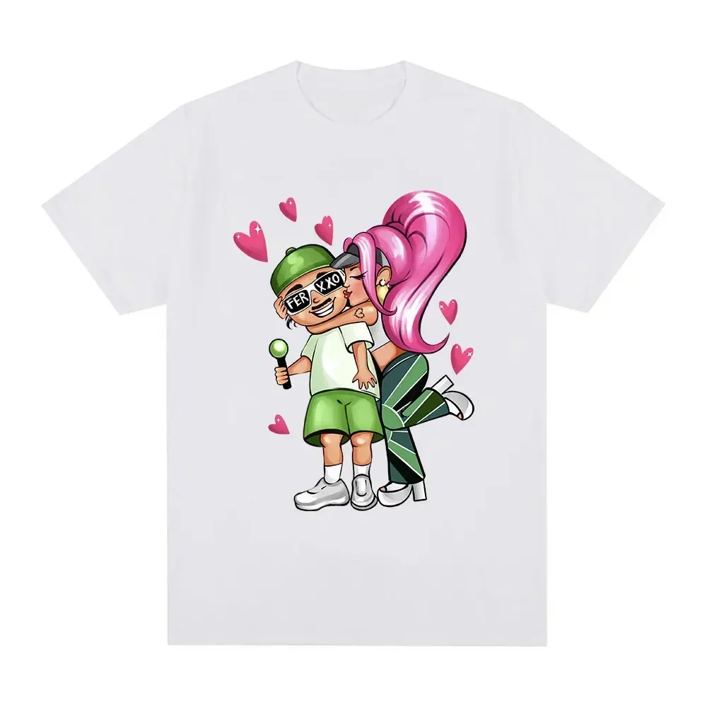 Женская футбольная рубашка в повседневном стиле с узором Singer Karol G Feid Ferxxo из ткани