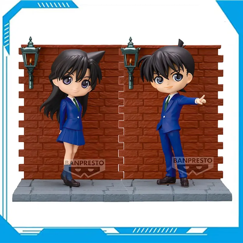 S Detective Sherlock Holmes Kudou Shinichi Mouri Ran Action Figures Collection Model Toy Bandai Q Posket Original