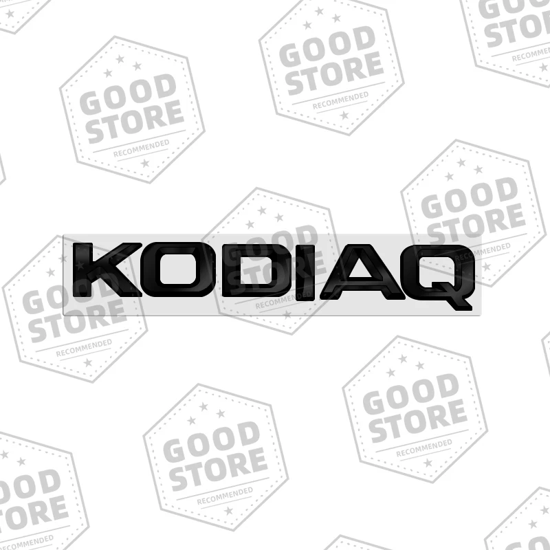 

Металлический корпус автомобиля для Skoda Kodiaq Fabia Kamiq Karoq глянцевая черная буква бейдж 3D задняя Эмблема багажника Наклейка авто аксессуар