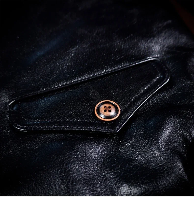 Классическое кожаное пальто Blunt Razor Hartmann Oil Wax растительного дубления для мужчин