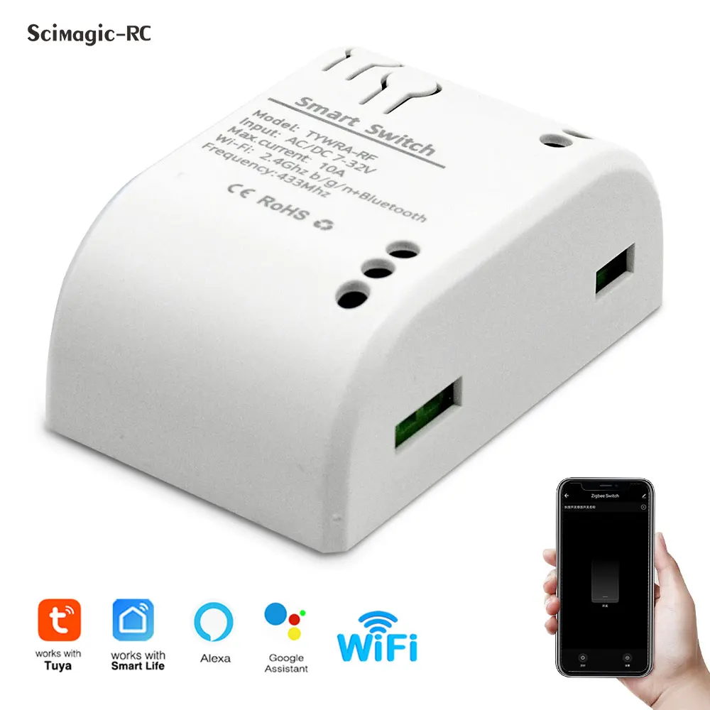 Приложение Tuya Smart Life, Wi-Fi, контроллер открывания гаражных ворот, таймер, монитор открытия/закрытия ворот, голосовое управление с помощью Alexa Google Home Приложение Tuya Smart Life, Wi-Fi, контроллер открывания гаражных ворот, таймер, монитор открытия/закрытия ворот, голосовое управление с помощью Alexa Google Home