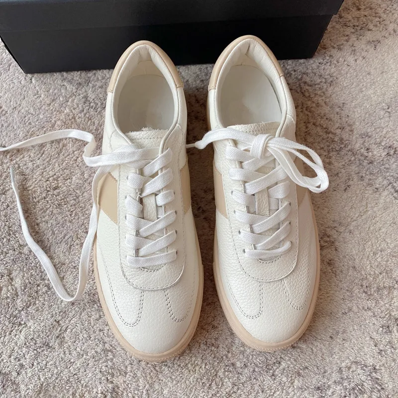 Jenny&Dave  Shoes Women Spring New Shoes Woman England Style Patchwork Training Vulcanized Soft Shoes Faishoon Sneakers Women