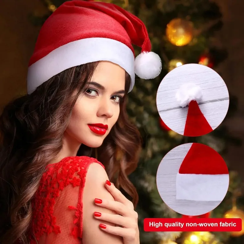 1-60 шт. Новогодняя шапка для детей и взрослых