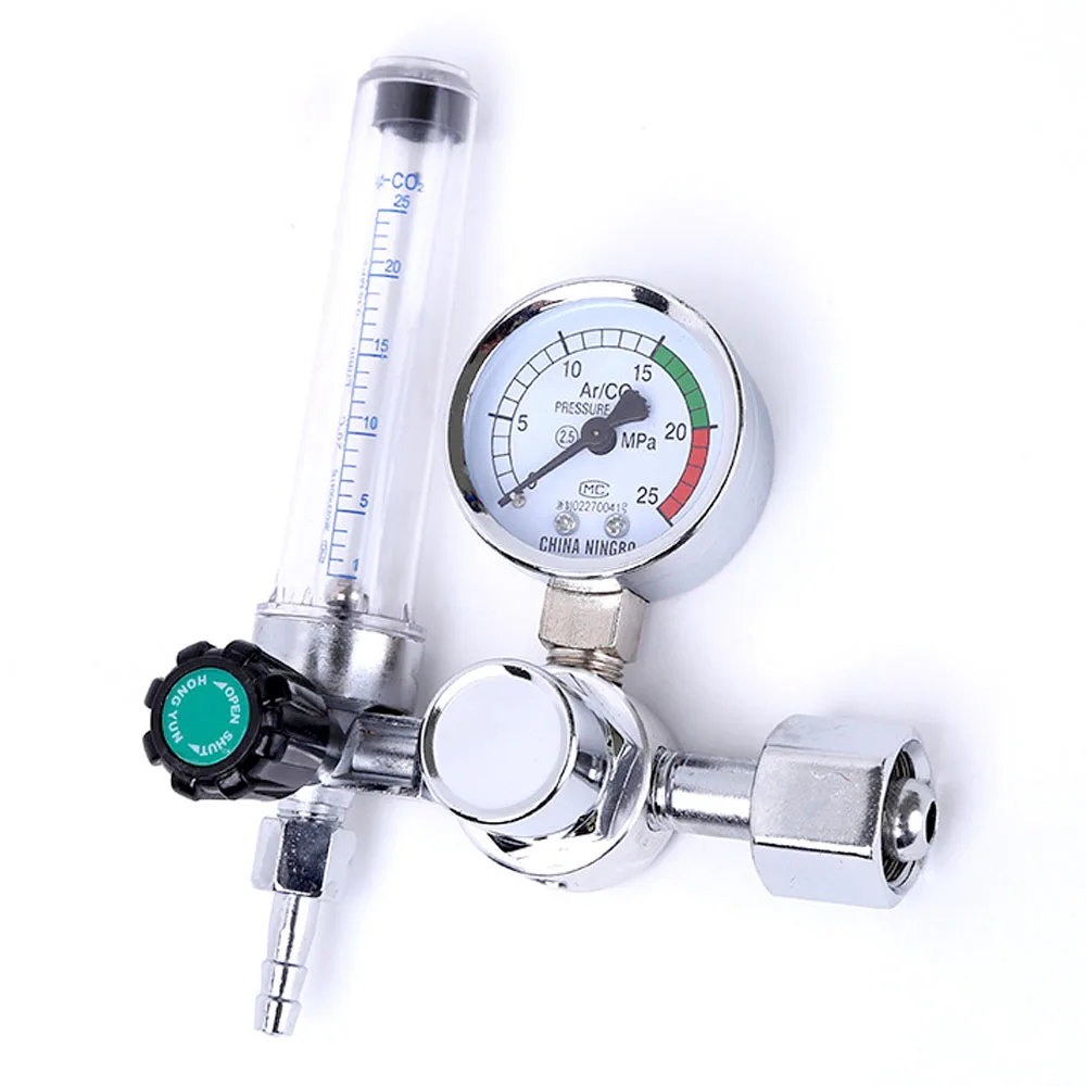 

Safe Argon Regulator 0-25Mpa Argon Regulator CO2 Mig Tig Flow-Meter Gas-Regulators Flowmeter Welding Weld Gauge Pressure Reducer