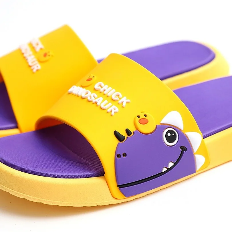 Home Funny Slippers Women Dinosaur Cloud Summer Beach Slides Indoor Soft Sole Sandals Men Male PVC Non Slip Ladies Shoes Female