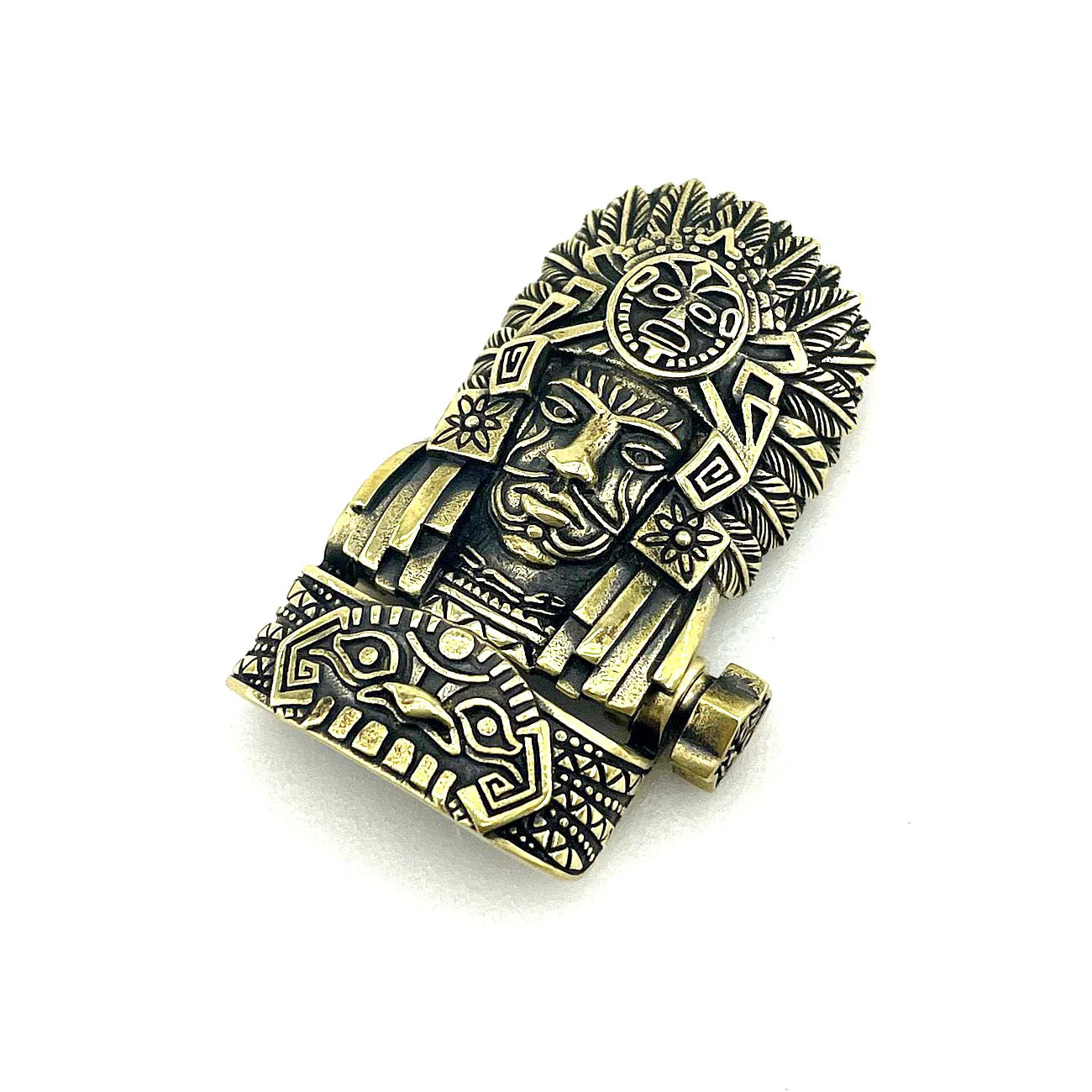 

1 Set DIY Part Paracord Bracelet Buckle Brass Chief EDC Wear Gift For Men Women