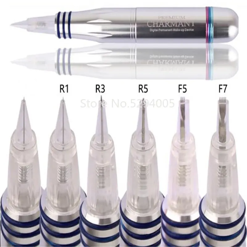 

10pcs Disposable Spiral Tattoo Needle Permanent Makeup Microblading Tattoo Machine Needle 1/3/5/7R Lip Eyebrow Tattoo Supplies