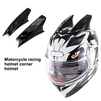 1pair motorbike helmet horns punk helmet horn motor motorcycle racing helmet horn helmet modification accessories whstore