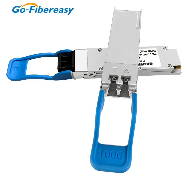 QSFP28 100G Fiber Switch Module QSFP28-100G-LR4 Duplex LC 100GBASE-LR4 1310nm Optical Transceiver Module Compatible Cisco/Huawei