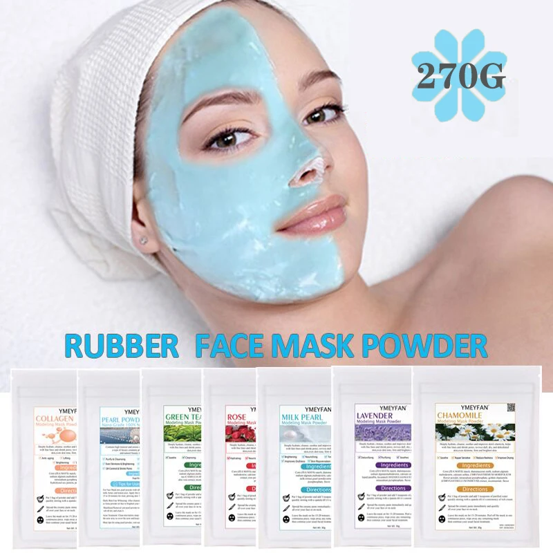 

30 г 9 упаковка мягкая пленка маска порошок Сделай Сам спа натуральный Лавандовый коллаген Гиалуроновая кислота моделирование пилинг от аль...