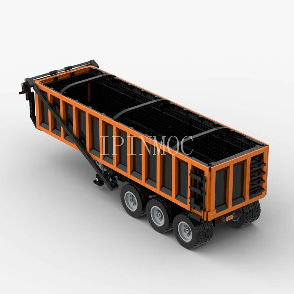 Модель самосвала в масштабе 1:17 с PDF-рисунком строительные блоки кирпичи детские