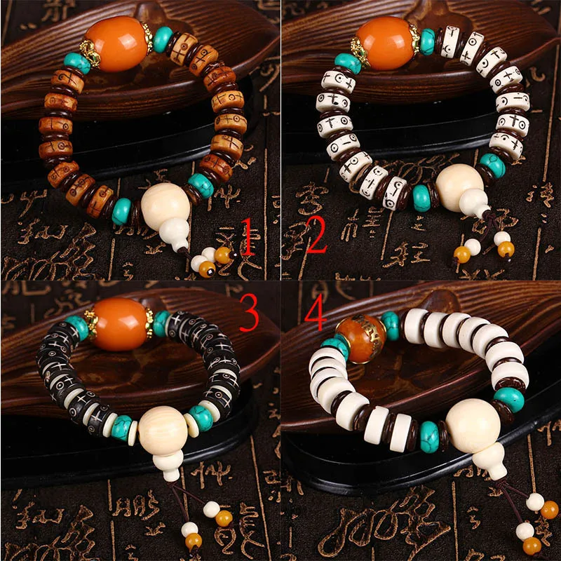 Натуральная тибетская кость Ox резной крест распорка антикварная отделка Ретро