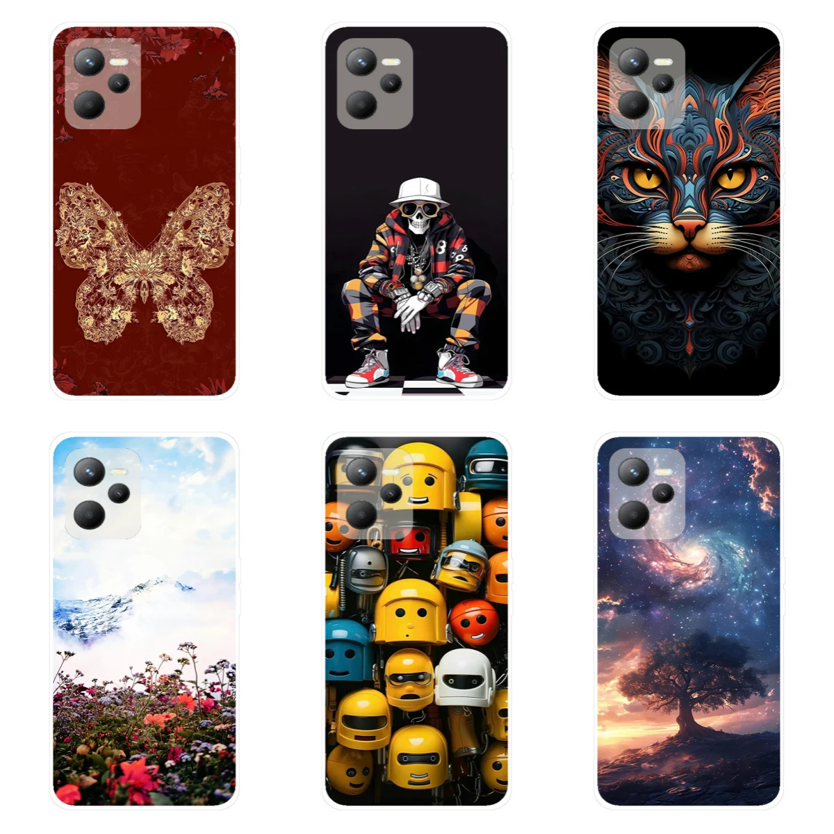 Новинка 2022 модная Мягкая силиконовая задняя крышка для телефона Realme C35 C 35 RMX3511