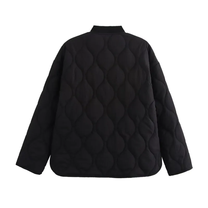 TRAF ZR стеганое пальто новая верхняя одежда зимняя парка с леопардовым принтом на