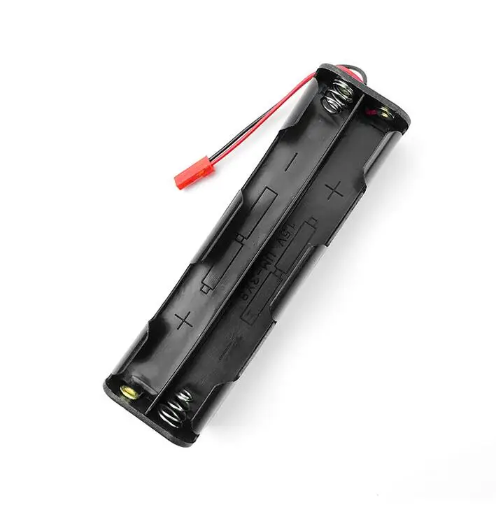 600pcs/lot Long Strip Type 8 X AA Battery Plastic Holder Case 12V Back To Back Batteries Storage Box Shell with JST Plug