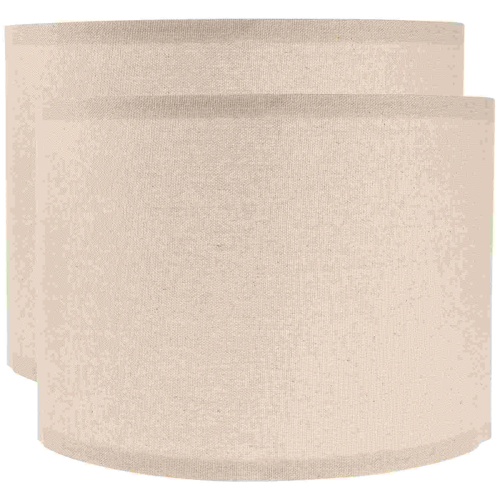 

2pcs Table Lamp Shade Linen Fabric Lamp Shades Bedside Lamp Shade Cover Replacement
