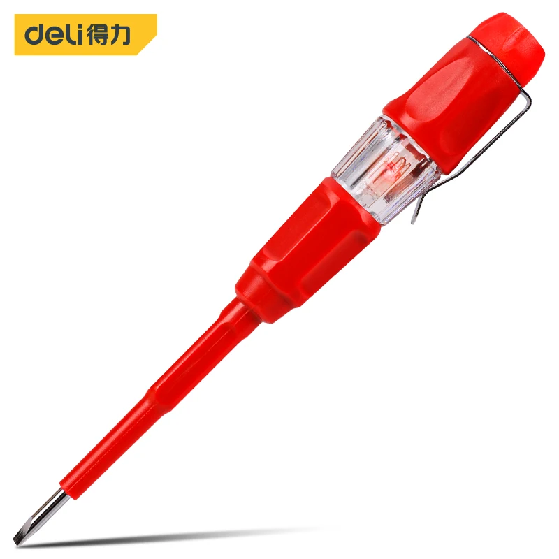 

1Pcs VDE Insulation Test Pen Screwdriver 1000V Electrician Household Tools Test Pencil Voltage Indicator Electric Tester Pen