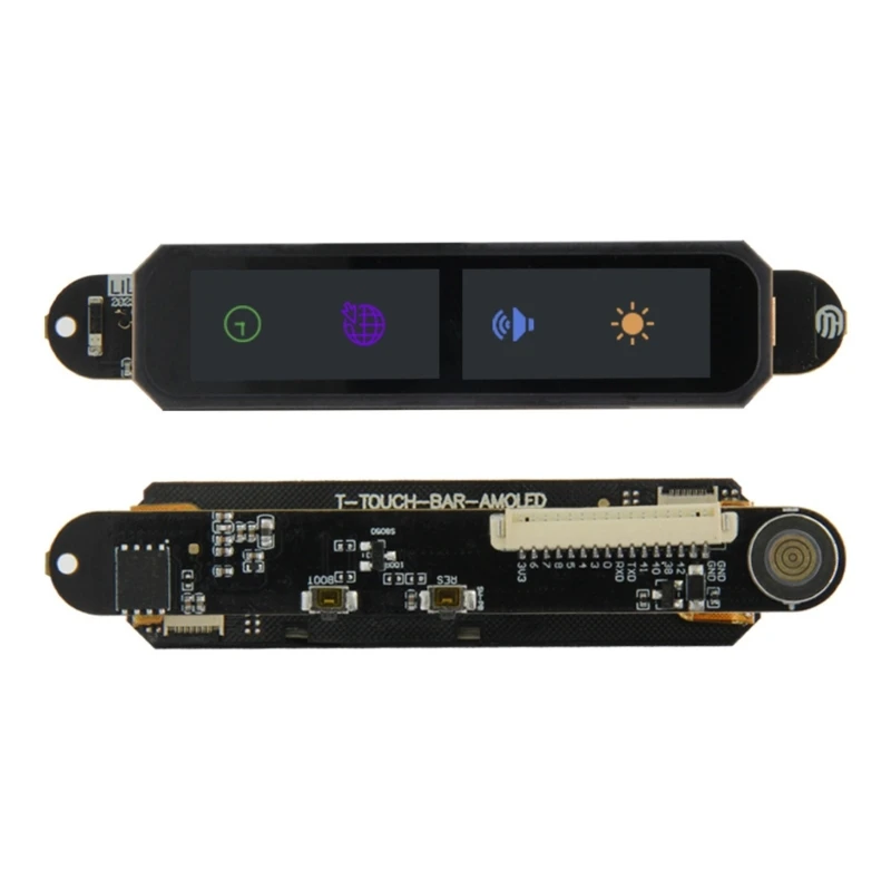 

T-Touch Bar AMOLED ESP32S3 Magnetic Round USB Programmable Development Boards T-Touch Bar AMOLED(H621) Modules