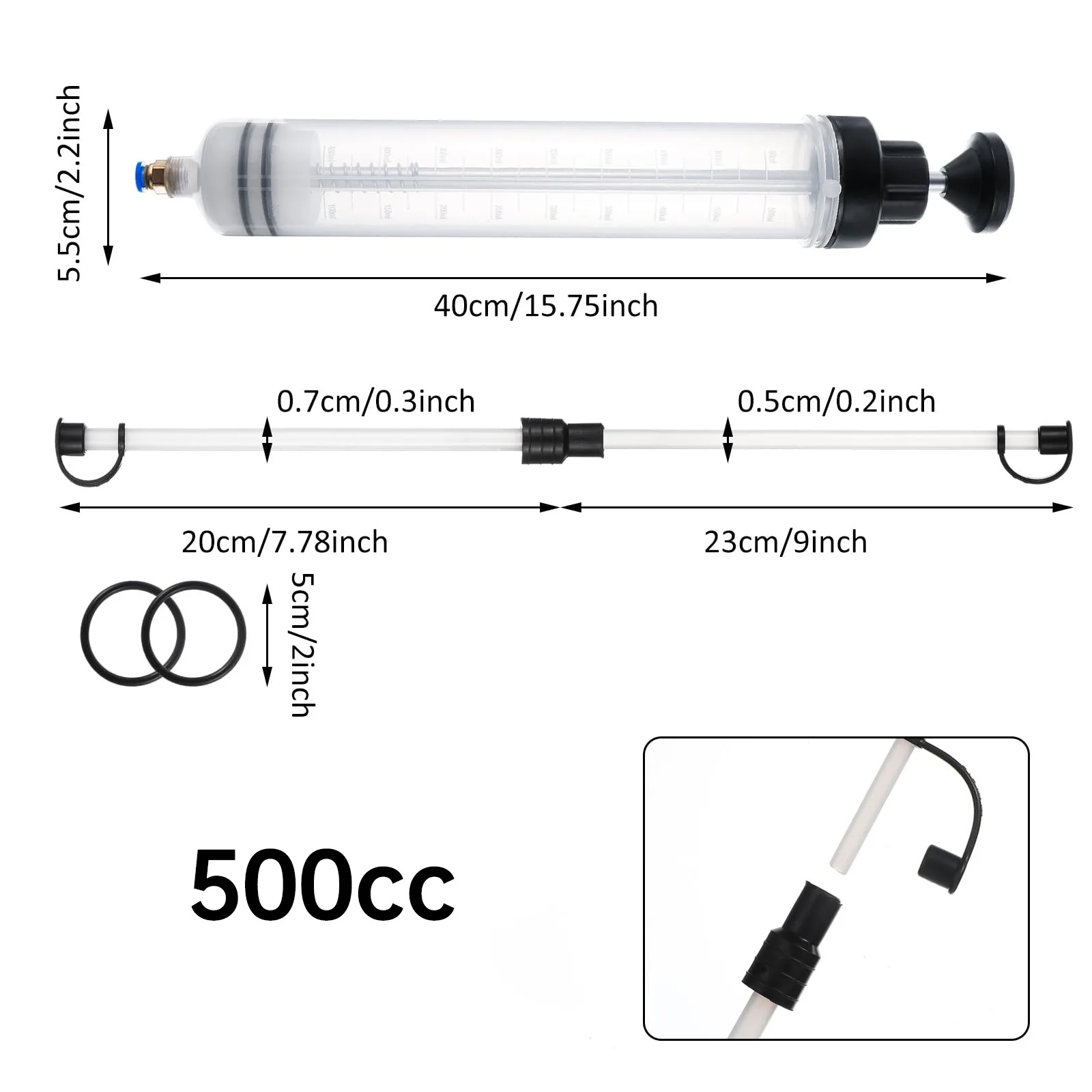 

200cc 500cc Автомобильный экстрактор масляной жидкости, игольная трубка, автомобильный топливный тормоз, экстракция жидкости, переносной наполнитель, шприц, автомобильный масляный насос