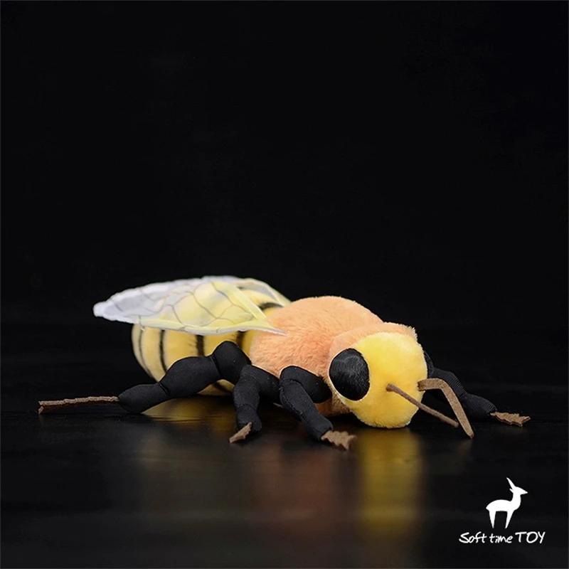 

Пчела высокого качества васп милая плюшевая Сеть Плюшевые игрушки Реалистичные Насекомые Животные имитация Мягкая кукла Kawai игрушка Подарки для детей