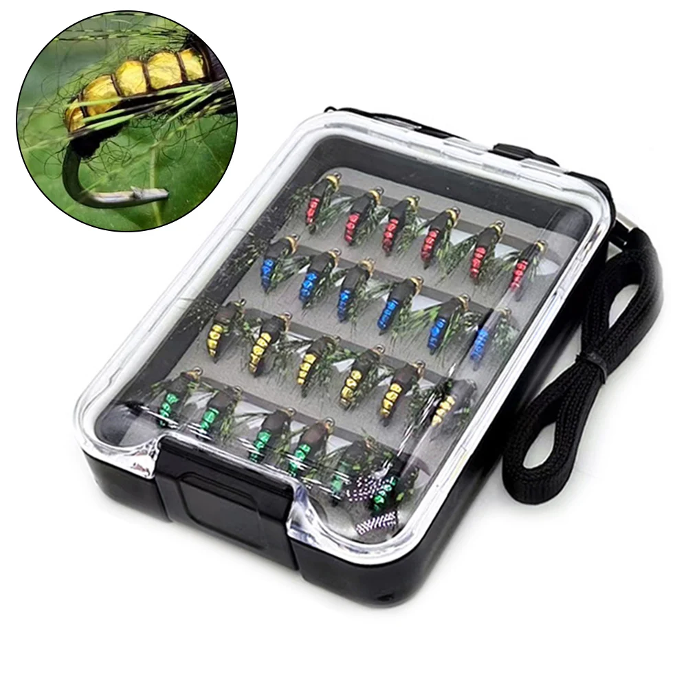 

Fishing Bait 15*8mm 24Pcs/Set 73g/box Accessories Metal+plastic Mixed Color Reflective Back For Trout Carp Bass