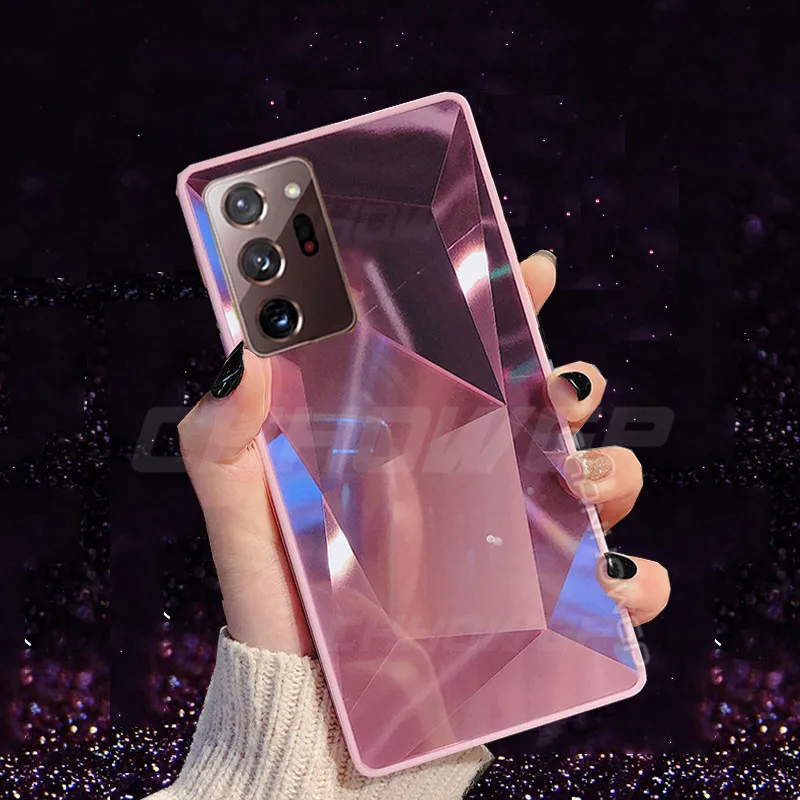 Чехол-накладка для Samsung Galaxy Note 20 Ultra зеркальный с блестками | Мобильные телефоны и