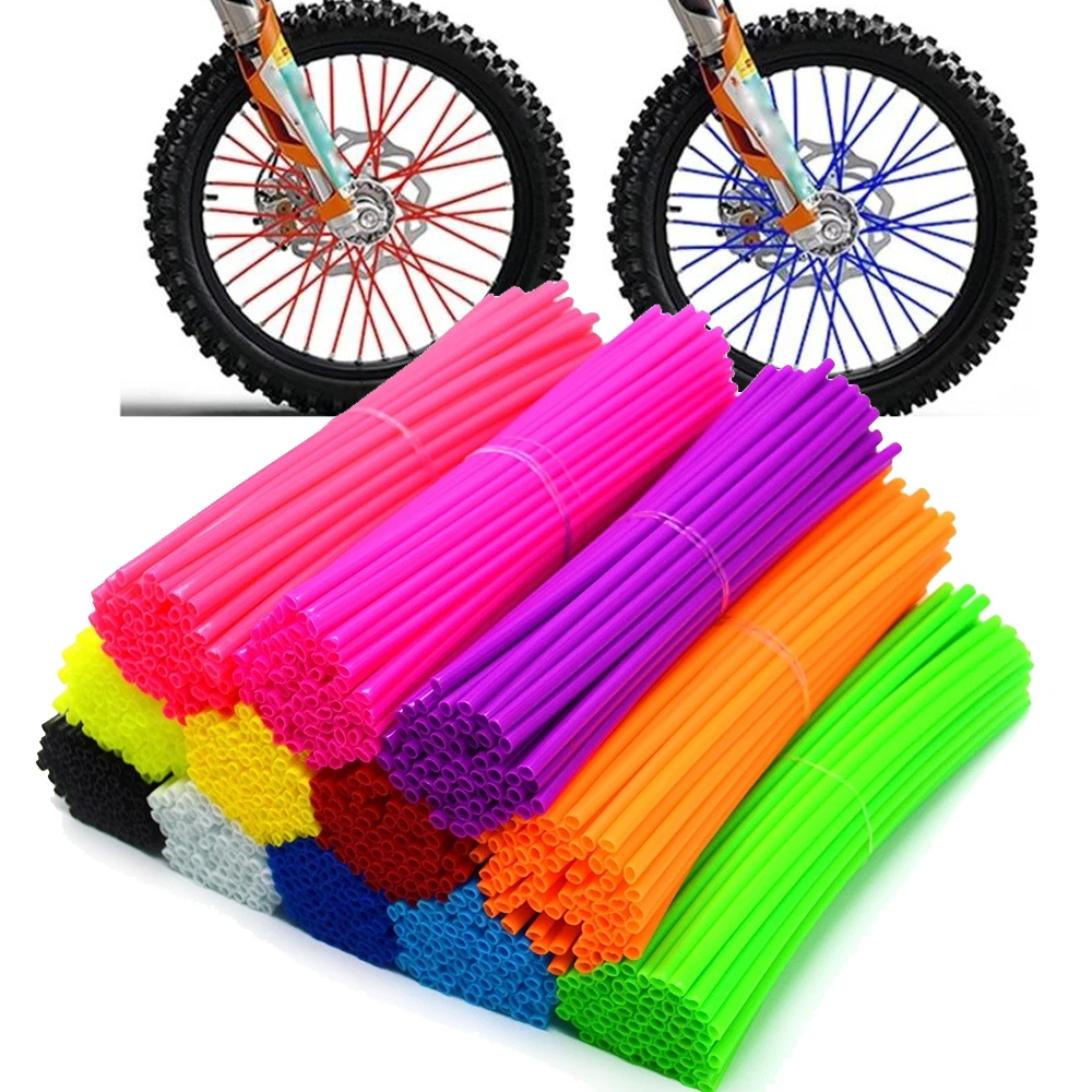 

36Pcs Wheel RIM Spoke Skins Sticker cover Accessories Dirt Bike For SUZUKI RM RMZ RMX DR DRZ DJEBEL 85 125 250 400 XC SB R S SM
