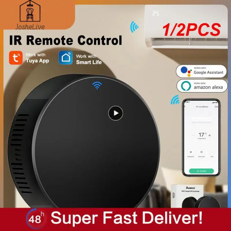 

1/2 шт. инфракрасный пульт дистанционного управления Wi-Fi Tuya для автоматизации умного дома, замена телевизора, DVD, Audi, кондиционер, работает с Amazon Alexa
