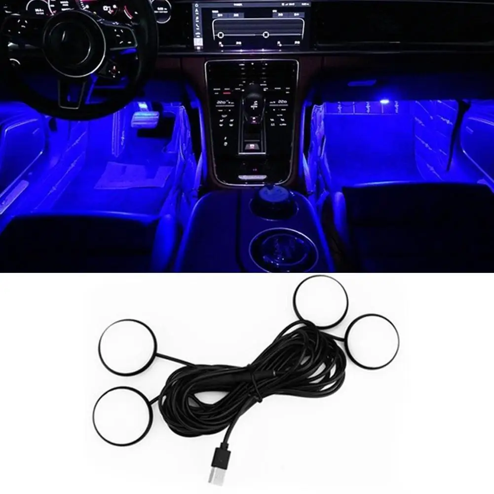 

Led Bar Car Interior Backlight Ambient Mood Foot Light Decorative Atmosphere Lamp Night Lamp Auto Accessories 5v