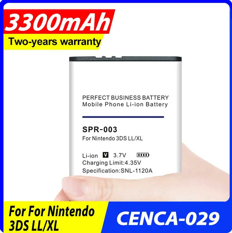 

0 Cycle 100% New 3300mAh SPR-003 Battery for Nintendo 3DS LL Nintendo 3DS XL in Stock