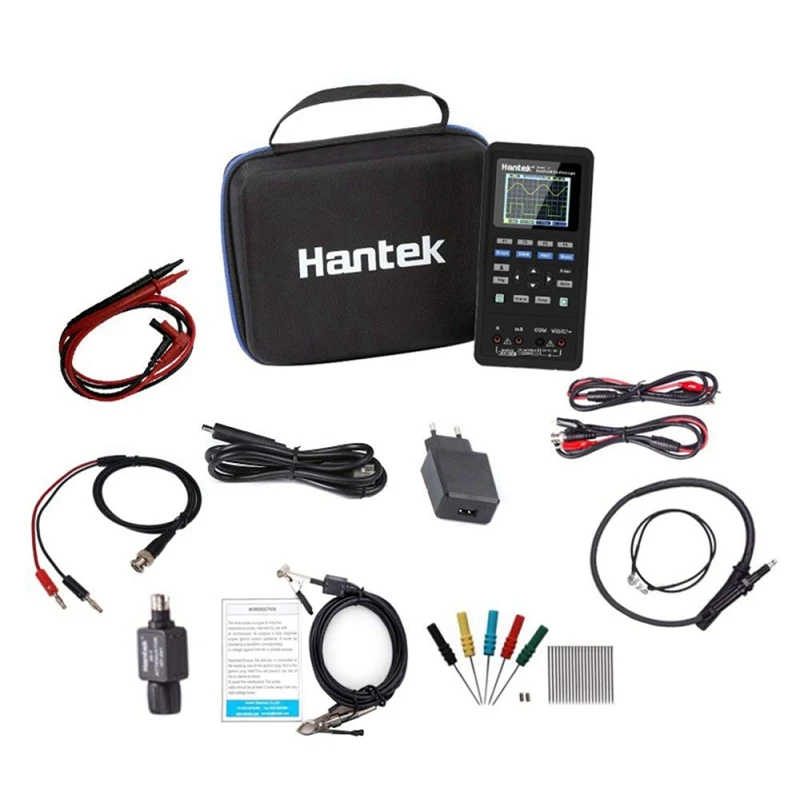 

Hantek Handheld Oscilloscope Multifunction Tester Hantek2D82AUTO I Automotive Diagnostic Oscilloscope Multimeter,EU Plug