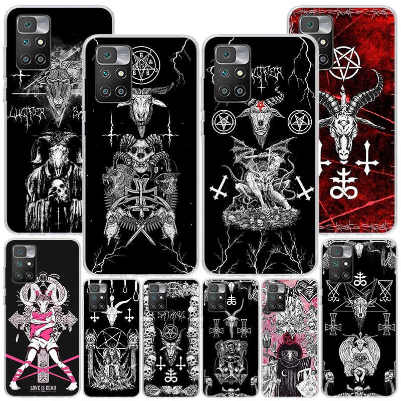 Чехол для телефона Pentagram 666 Demonic Satanic Xiaomi Redmi 12 12C 10 10C 10A 9 9A 9C 9T 8 8A 7 7A 6 Pro 6A K70 K60 K40 K20 S2 Pri