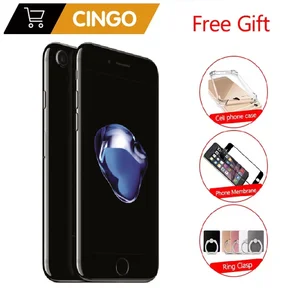 Разблокированный сотовый телефон Apple iPhone 7 4G LTE 32128 ГБ256 ГБ IOS камера 12 МП четырехъядерный процессор сканер отпечатков пальцев 12 МП iphone7