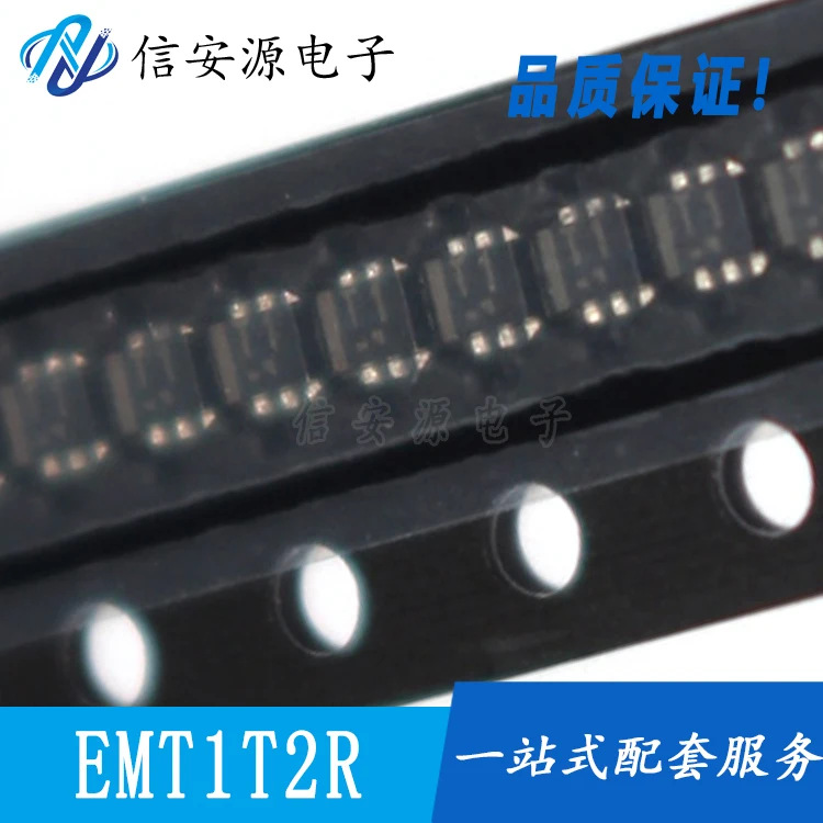 

50pcs 100% orginal new composite triode EMT1T2R T1 SOT363 ROHM DUAL PNP 50V 150MA