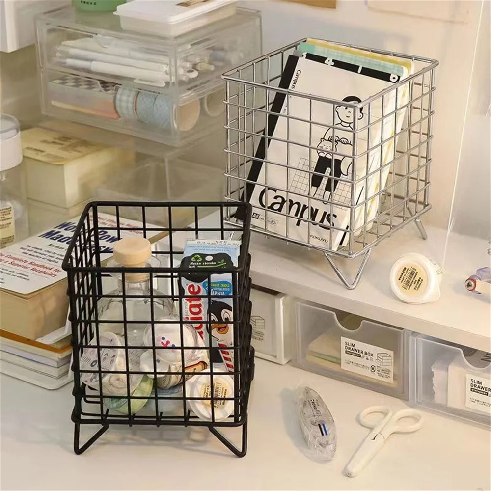 

Home Storage Container Stationery Desktop Basket Table Top Creative Storage Basket Household Tools Simple Storage Box Modern