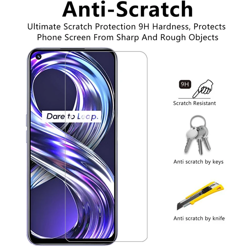 Чехол для телефона realme 8 pro 8i s закаленное стекло на realme8 4g 5g 8pro i i8 s8 задняя крышка 360