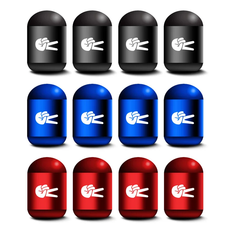 

New 4Pcs/Set Car Tire Air Valve Caps Cover Capsule Shape Waterproof Dustproof For All Models Automobile Motorcycle Accessories