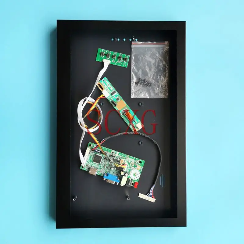 

Fit N141XA HT14X19 HT14X1B N141XC N141X7 N141XB 30-Pin LVDS 1CCFL 14.1" LCD Monitor Kit 1024*768 Metal Case+58C Controller Board