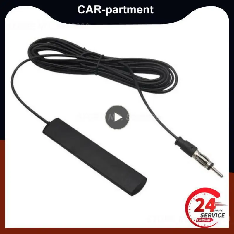 1~8PCS Car Radio Stable Signal Portable Antenna Stealth Fm Am Signal Amp Amplifier Car Supplies Fm Antenna Signal Amp Amplifier