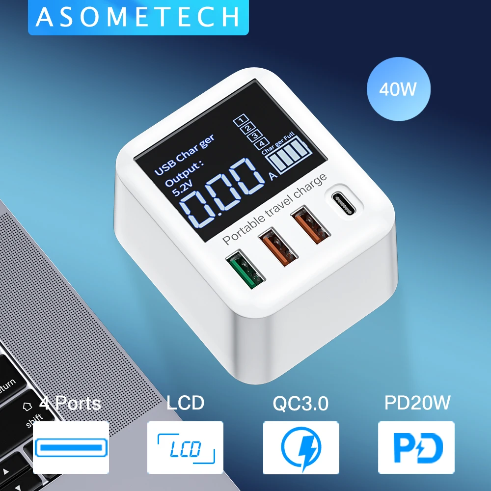 

40 Вт Быстрая зарядка QC3.0 USB зарядное устройство настенный дорожный мобильный телефон адаптер Быстрое PD зарядное устройство для iPhone 11 Pro Max ...