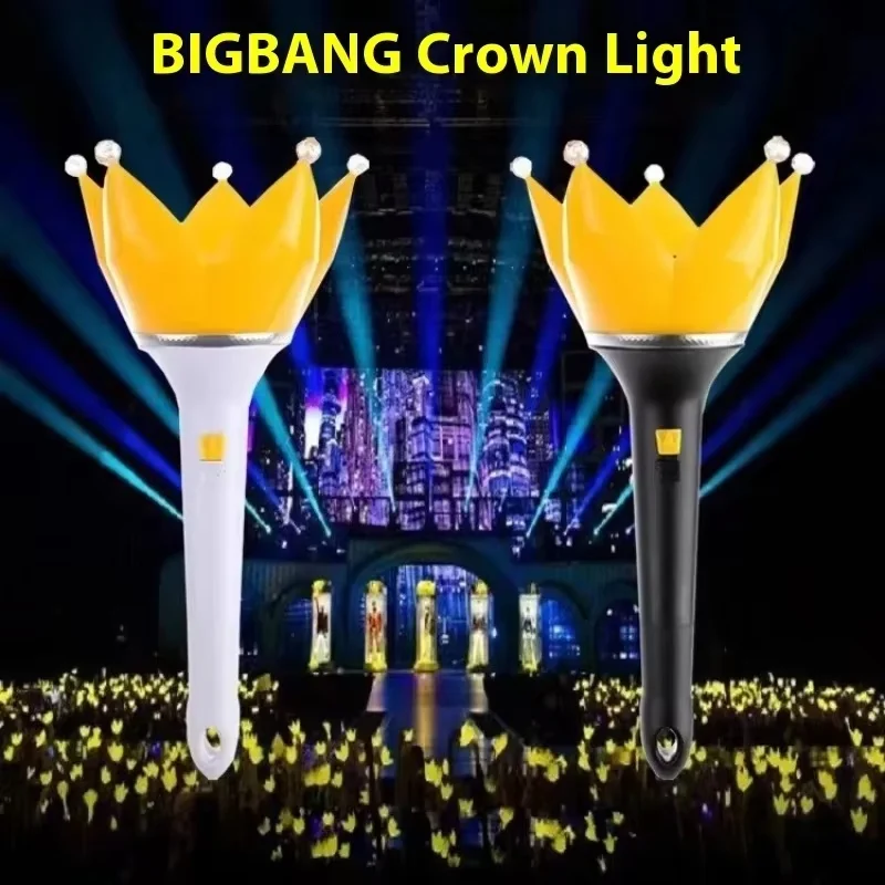 Фото В наличии Bigbangs Lightstick Crown Lamp Ver.4 Lightstick Support Lamp Concerts Glow Lamp Glow Stick Supplies Flash Toy Gifts №1