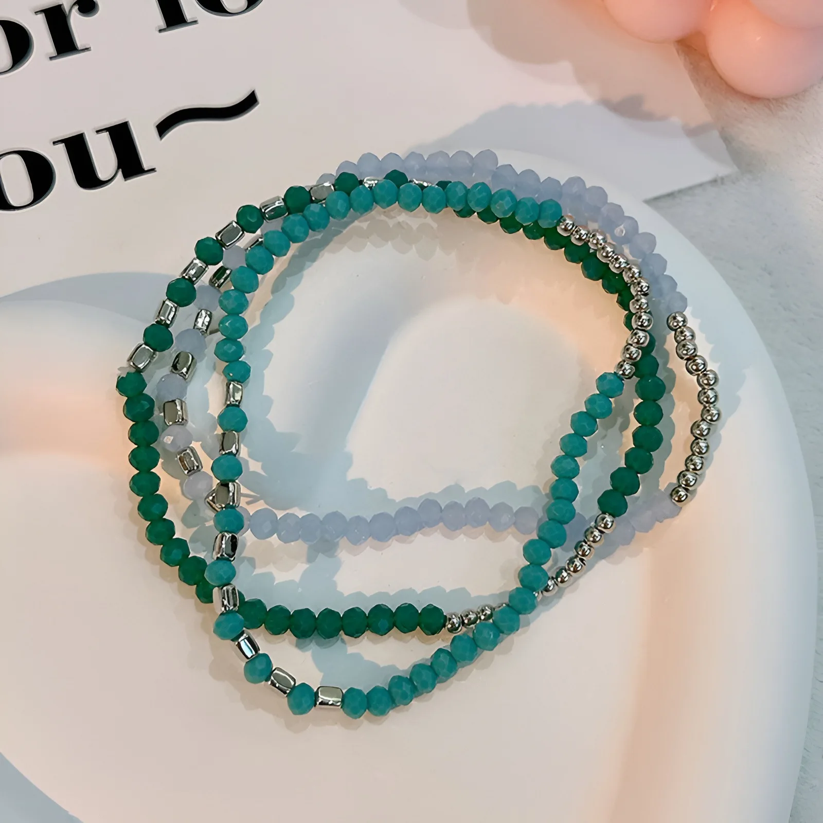 Summer Acrylic Bead Anklets For Women Multi-layer Ankle Bracelet Foot Chain Beach Jewelry Gift Tobilleras