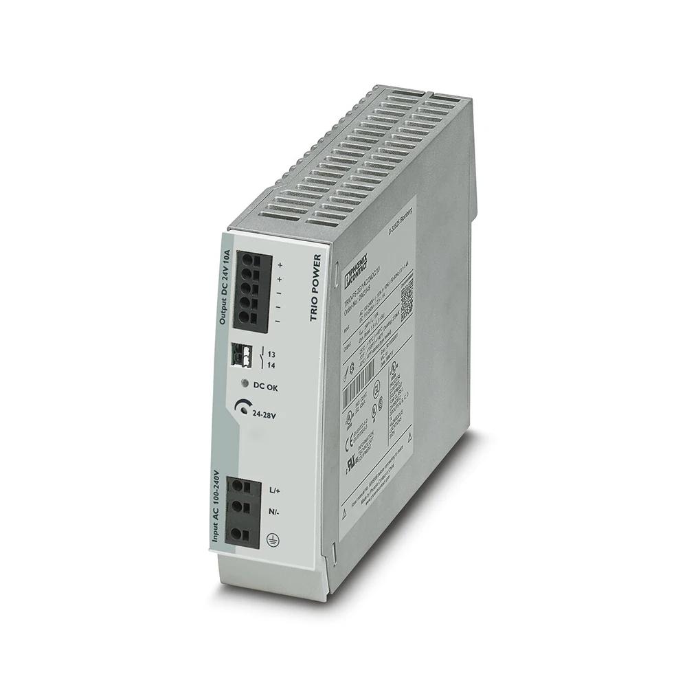 

2903149 TRIO-PS-2G/1AC/24DC/10 TRIO POWER для вывода импульсного источника питания Phoenix 24VDC/10A работает отлично, быстрая доставка