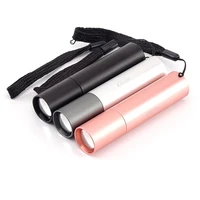 mini strong light rechargeable flashlight zoom super bright long shot small portable led outdoor camping student usb