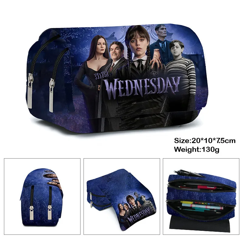 

Wednesday Addams Wednesday Addams Family Pencil Case Stationery Box Elementary and Middle School Students Cartoon Animation
