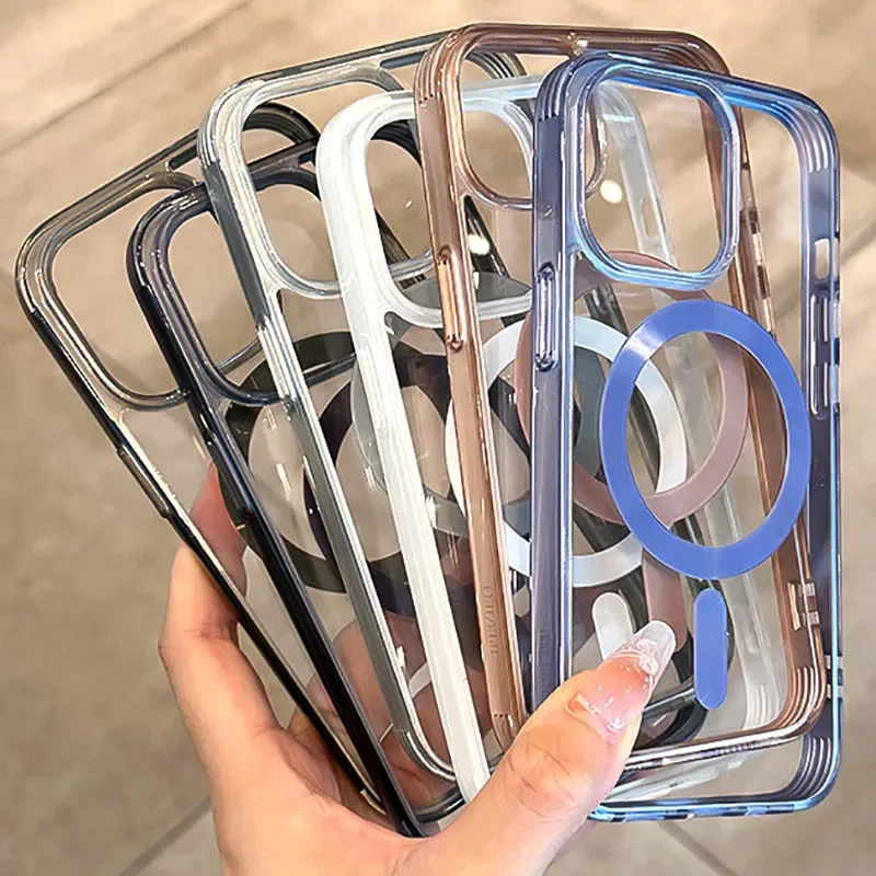 Роскошный акриловый усиленный защитный чехол для телефона IPhone 16 15 14 13 12 Pro Max Plus