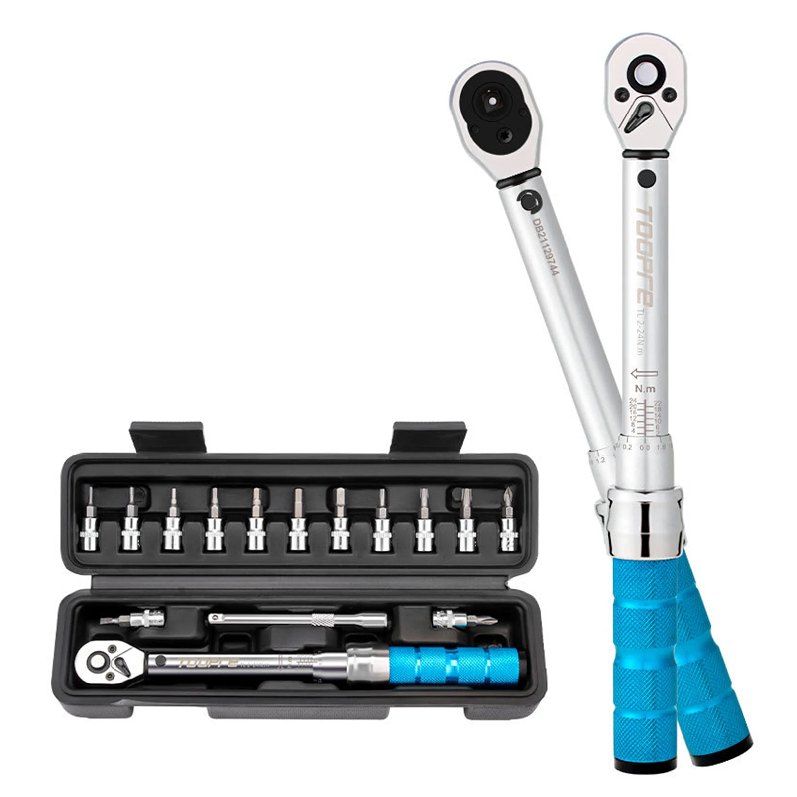 

Torque Wrench Set Adjustable Bicycle Repair Tool 2-24NM Configuration Preset Type Torque Wrench Set For Bicycle Parts Repair