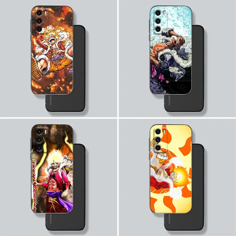 

Helios Luffy Gear 5 One Piece Mobile Phone Shell for Huawei P10 P20 P30 P40 P50 P50E P Smart 2021 Pro Lite 5G Plus Silicone Case