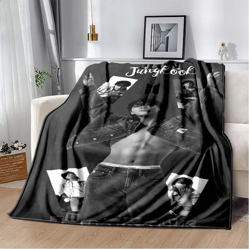 3D модное одеяло KPOP idol J-Jung Kook с принтом для гостиной спальни дивана офиса