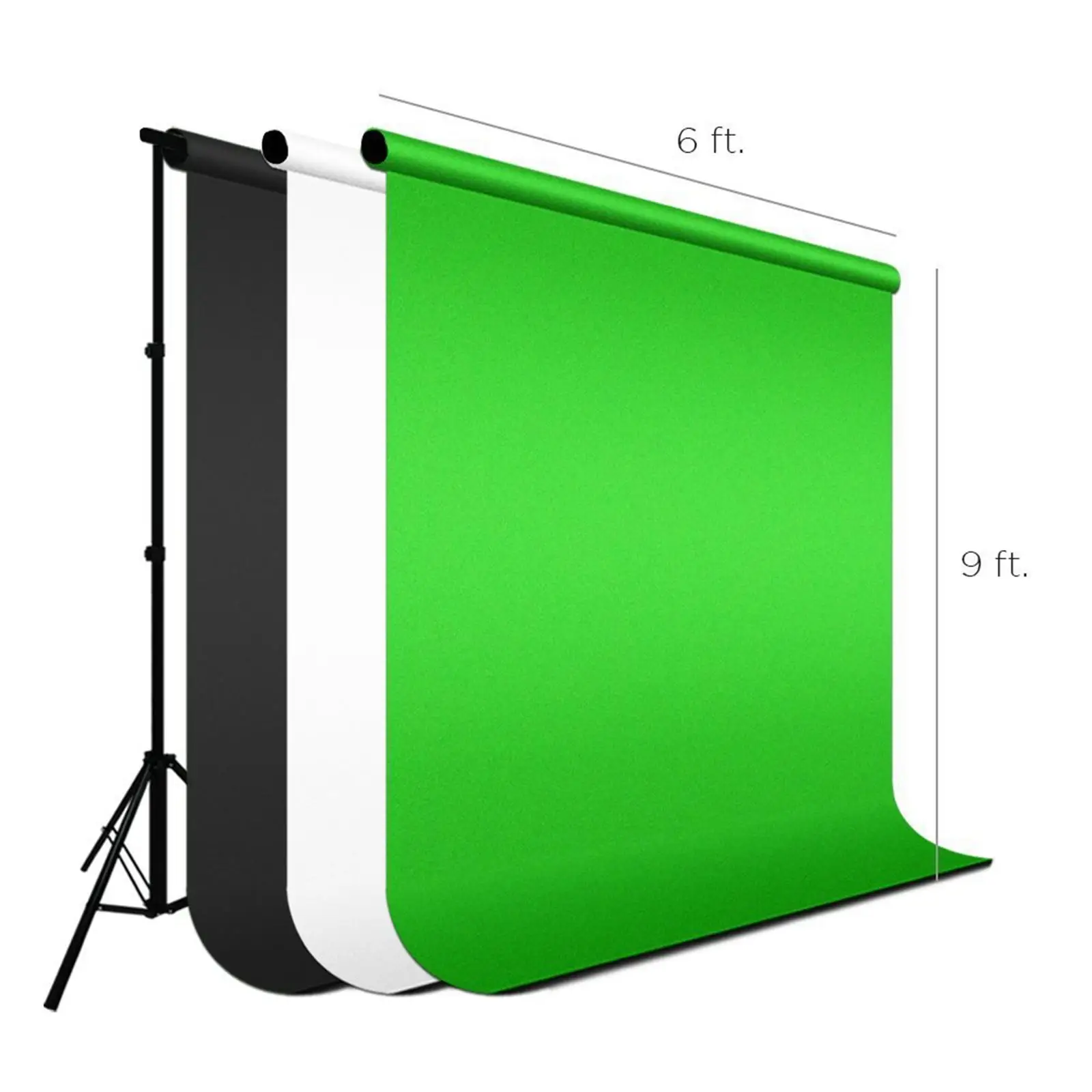 

Black Green White Backdrop Aluminum Alloy for Curtain Photography Wedding